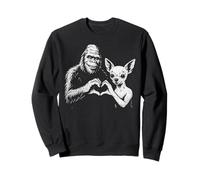 Cartel con forma de corazón con forma de corazón de Pie Grande de Chihuahua, amante de los perros Sudadera