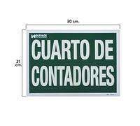 Cartel Cuarto De Contadores 30x21