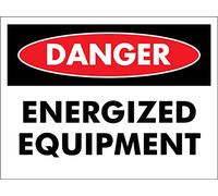 Cartel De Advertencia Peligro Equipo Energizado Duradero Cartel De Metal Decorativo Placa De La Pared Póster para Cafetería Oficina Bar 20X30Cm