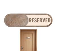 Cartel de baño vacante, placa de puerta esférica - Escudo de privacidad que muestra espacio libre o reservado | Espacio ocupado para trabajar, cumple con el indicador de golpeo bloque de madera para