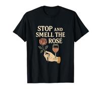 Cartel de bar vintage Stop And Smell The Rose Camiseta