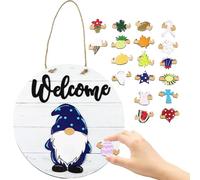 Cartel de bienvenida - Decoraciones rústicas para fiestas de madera, cartel de bienvenida para puerta de casa, para pared, casa de campo, salón, entrada, jardín, patio, terraza, camino de jardín