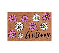 Cartel de bienvenida Hola Sunshine Felpudo Divertido Lindo Bienvenida Amigos Casa Corredor cm Ancho (F Talla única)