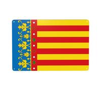 Cartel De Chapa Bandera De La Comunidad Valenciana Letrero De Estaño Regalos Pared Muestra Novedad Tin Sign para Baño Garaje Restaurante 20X30CM