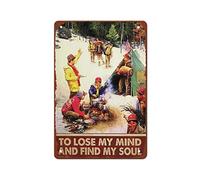 Cartel De Chapa Boy Scout Y Entro En El Voy A Perder Mi Cabeza Y Encontrar Mi Alma Retro Letrero De Estaño Regalos Pared Muestra Novedad Tin Sign para Garaje Restaurante Baño 20X30CM