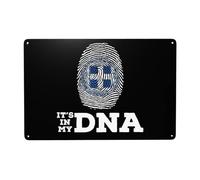 Cartel De Chapa Coat of Arms of Greece It's In My DNA Placa Metalica Nostalgic Letrero De Metal Art Metal Sign para Garaje Cocina Restaurante 20X30CM