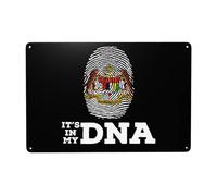 Cartel De Chapa Coat of Arms of Malaysia It's In My DNA Placa Metalica Art Metal Sign Nostalgic Letrero De Metal para Restaurante Taberna Cocina 20X30CM