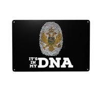Cartel De Chapa Coat of Arms of Montenegro It's In My DNA Letrero De Metal Nostalgic Metal Sign Retro Placa Metalica para Taberna Cocina Restaurante 20X30CM