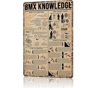 Cartel De Chapa Cosas Que Debes Saber Sobre El Ciclismo Bmx Pared Muestra Placa Decoración Vintage Carteles De Pared De Metal Letrero De Estaño Para Hogar, Cerveza, Tienda 20x30cm