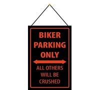 Cartel de chapa de 20 x 30 cm, curvado con cordón, para motero, parking Only All Others Will Be decorativo, regalo