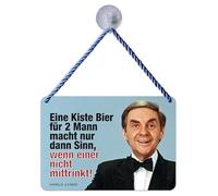 Cartel de chapa de fábrica Braunschweig colgante de culto - Una caja de cerveza solo tiene sentido KH274