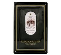 Cartel de chapa de whisky, con relieve apto para amantes de Scotch Whisky Lagavulin y amantes de los amantes, 30 x 20 cm