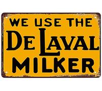 Cartel De Chapa Delaval Milker Letrero De Metal Nostalgic Metal Sign Art Placa Metalica para Taberna Cocina Garaje 20X30CM