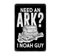 Cartel De Chapa Divertido Necesito Un Arca Yo Noé Chico Tin Sign Retro Pared Muestra Vintage Placa Metalica para Baño Casa Cafetería 20X30CM