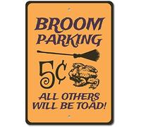 Cartel De Chapa Estacionamiento De Escobas Todos Los Demás Serán Toad Hogar Nostálgico Vintage Metálico Decoración Carteles De Chapas Para Pared De Salón Baño S