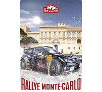 Cartel de Chapa genérico, 20 x 30 cm, Rallye Monte Carlo Monaco 2017