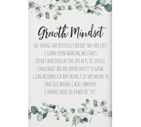 Cartel De Chapa Mentalidad De Crecimiento Aula Vintage Enseñanza Educación Tin Sign Decoración Letrero De Estaño Vintage Pared Muestra Para Restaurante Bar Garaje S