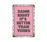 Cartel De Chapa Milkshake My Milkshake Brings All The Boys To The Yard Damn Right It's Better Thank Yours Milkshake Tin Sign Nostalgic Placa Metalica Art Letrero De Metal para Garaje 20X30CM
