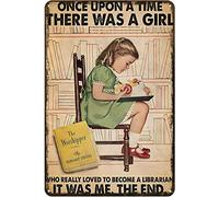 Cartel De Chapa Once Upon A Time Girl Wanted To Become Placa Metalica Nostalgic Tin Sign Art Metal Sign para Cocina Taberna Garaje 20X30CM
