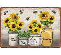 Cartel De Chapa Partitura De You Are My Sunshine Bee Tin Sign Novedad Letrero De Estaño Decoración Pared Muestra Para Restaurante Cafetería Garaje S