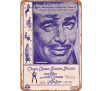 Cartel de chapa retro de The King and Four Queens Rare Australian, hoja de prensa de la película Clark Gable Eleanor Parker, póster de metal, clásico, película y televisión, bar, club, pared de