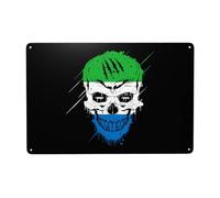 Cartel De Chapa Sierra Leone Patriot Skull National Flag Tin Sign Art Placa Metalica Nostalgic Letrero De Metal para Restaurante Taberna Cocina 20X30CM