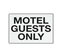 Cartel De Chapa Solo para Huéspedes del Motel Letrero De Estaño Vintage Tin Sign Regalos Pared Muestra para Restaurante Garaje Pared De Salón 20X30CM