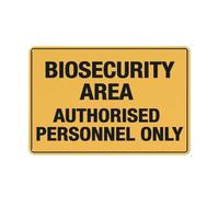 Cartel De Chapa Solo Personal Autorizado En La Zona De Bioseguridad Letrero De Estaño Regalos Tin Sign Vintage Placa Metalica Para Restaurante Pared De Salón Baño 20X30CM