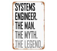 Cartel De Chapa Systems Engineer The Man Profession Tin Sign Divertido Letrero De Metal Art Metal Sign para Garaje Taberna Restaurante 20X30CM