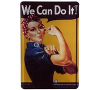 Cartel de chapa WE CAN DO IT 20 x 30 cm Diseño Retro 38