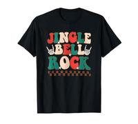 Cartel de Esqueleto de Mano con Cascabel Rockin Christmas Strat Rockin Camiseta