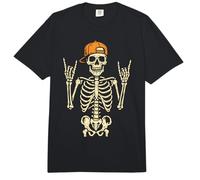 Cartel de Esqueleto Rocker Rock On Hand Punk Rock & Roll Halloween Comfort Colors Adult Heavyweight T-Shirt