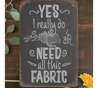 Cartel de estaño de tela con texto en inglés «Yes, I Really Do Need All Thest», para decoración de pared, divertido y retro, bar, café, club, pub, regalo, 8 x 12 pulgadas (n.º 486)