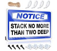 Cartel de estaño para pintar Trespassing | Notice Stack No More Than Two Deep Positive Street Decor (30 x 40 cm)