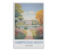 Cartel de estaño vintage retro hombre cueva bar pub cobertizo regalo novedad aluminio metal estaño decoración pared cartel Hampstead Heath London 30 x 40 cm (12 x 16 pulgadas) AA-1016