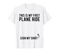 Cartel de «Este es mi primer viaje en avión», mi camisa, viaje en avión para niños Camiseta
