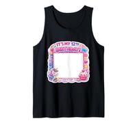 Cartel de Fiesta de 12 años con la inscripción «Es mi cumpleaños número 12», para mi Camisa, niña de 12 años Camiseta sin Mangas