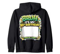 Cartel de Fiesta de 18 años de Bruh It's My 18 Birthday Party para mi Camisa Sudadera con Capucha