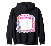 Cartel de Fiesta de 20 años con la inscripción «It's My 20th Birthday Party» para mi Camisa Sudadera con Capucha