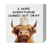 Cartel de | Figura de madera de animales occidentales decoración fiesta | Decoración de para dormitorio, para el hogar, cocina, oficina, boda, chimenea, escritorio, armario, bar, chimenea