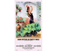 Cartel de Flamenco - Personalizado 24 Caracteres - Gran Festival de Cante y Baile - Bailarina