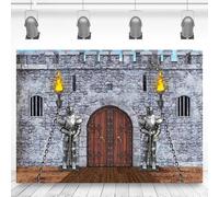 Cartel de Fondo de Castillo Medieval, Caballeros Backdrops, Decoración de Fiesta Medieval, Fondo de Castillo, Telón de Fondos para Fotos, Decoración para Fiesta de Cumpleaños Infantil