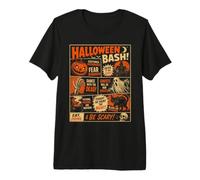 Cartel de Halloween Vintage Horrorfest Fiesta Halloween Camiseta Premium