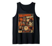 Cartel de Halloween Vintage Horrorfest Fiesta Halloween Camiseta sin Mangas