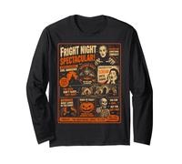 Cartel de Halloween Vintage Horrorfest Fiesta Halloween Manga Larga