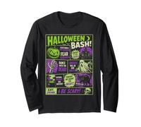 Cartel de Halloween Vintage Horrorfest Fiesta Halloween Manga Larga