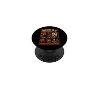 Cartel de Halloween Vintage Horrorfest Fiesta Halloween PopSockets PopGrip Adhesivo