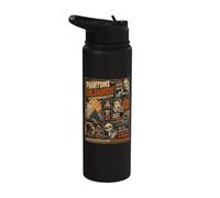 Cartel de Halloween Vintage Horrorfest Fiesta Halloween Stainless Steel Insulated Water Bottle