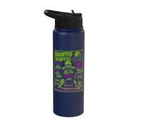Cartel de Halloween Vintage Horrorfest Fiesta Halloween Stainless Steel Insulated Water Bottle