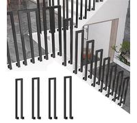 Cartel de hierro forjado duradero para escaleras, puentes, balcones y jardines, elegante solución de barandilla para interiores y exteriores, barandilla de seguridad para decoración del hogar y el